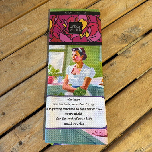 Urban Smirk Double Sided Dish Towel - Who Knew