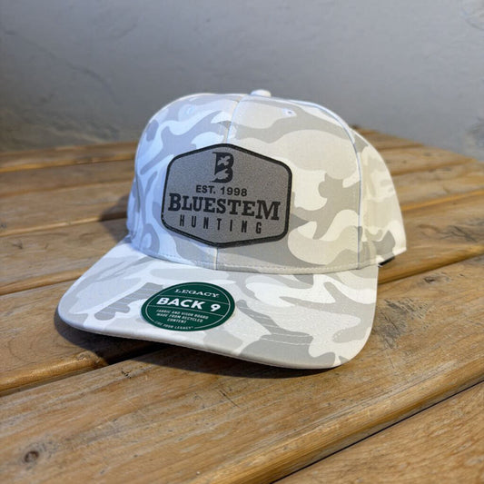 Bluestem Hunting Lodge Cap - White Camo