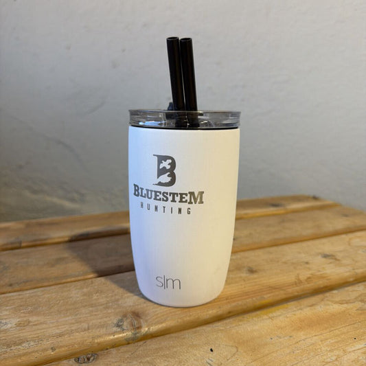 Bluestem Hunting Lodge Tumbler - White