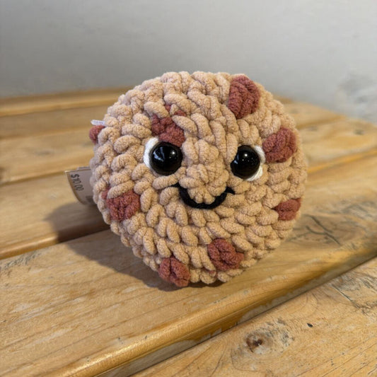 Crocheted Chocolate Chip Cookie