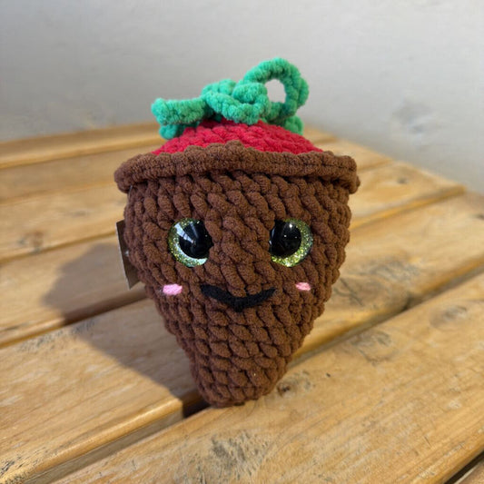 Crocheted Chocolate Covered Strawberry