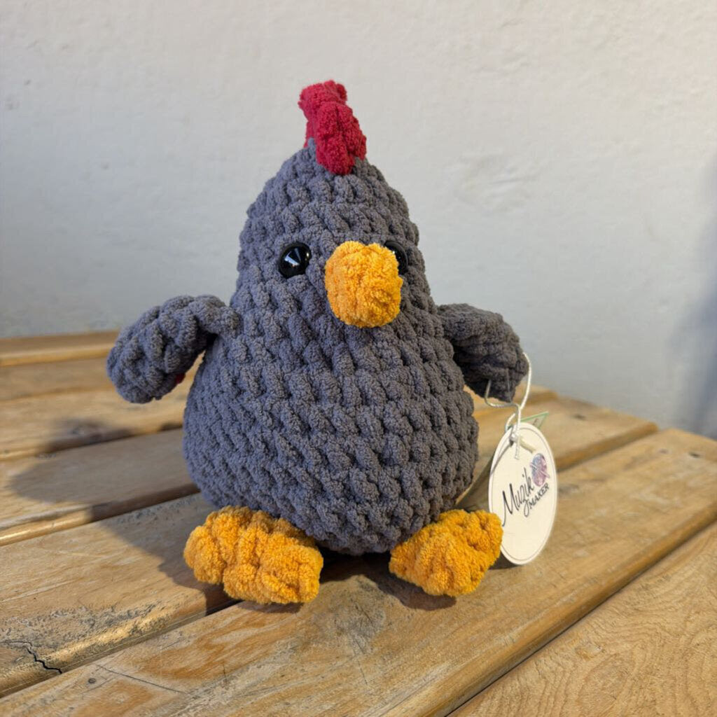Grey Sitting Chicken