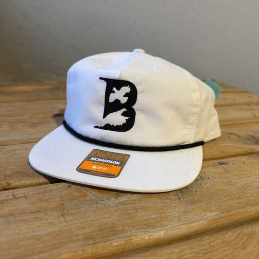 Bluestem Hunting Lodge Cap - White Trucker