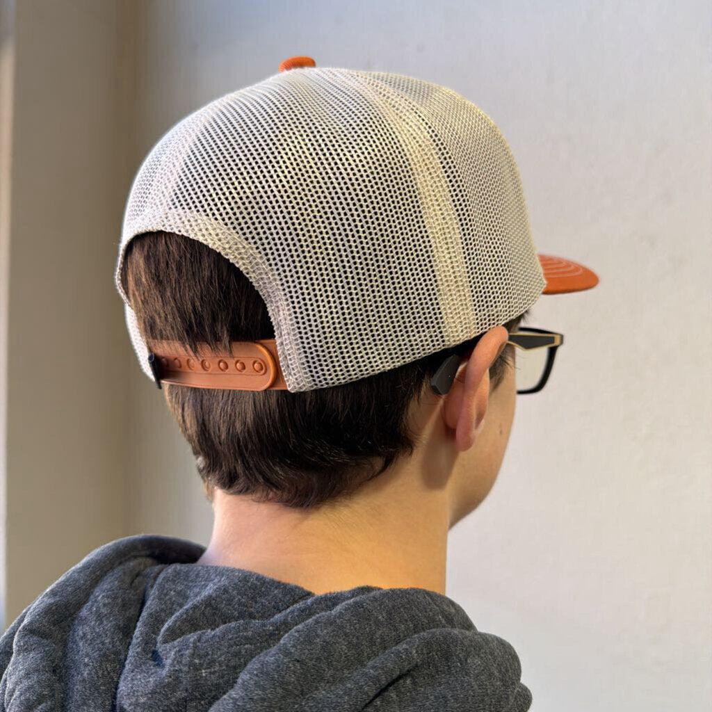 Bluestem Hunting Lodge Cap - Brown/Orange "B" Vented