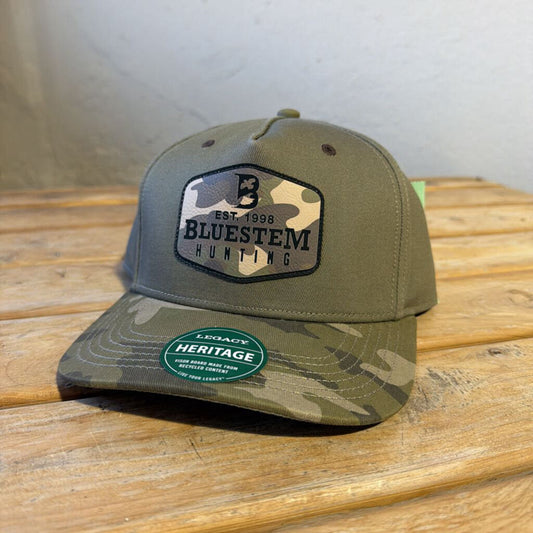 Bluestem Hunting Lodge Cap - Olive/Camo
